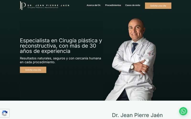 Página de inicio del Dr. Jean Pierre Jaén